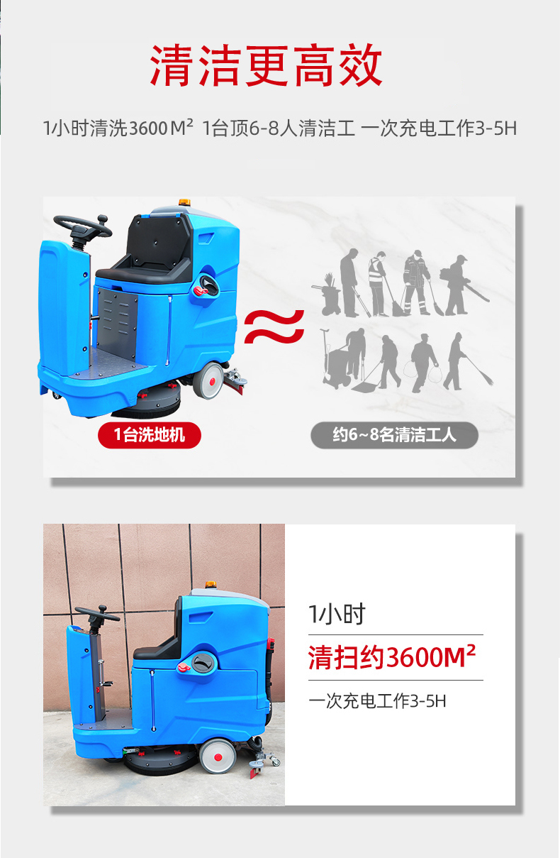 白城驾驶式洗地机更适合用在高铁站